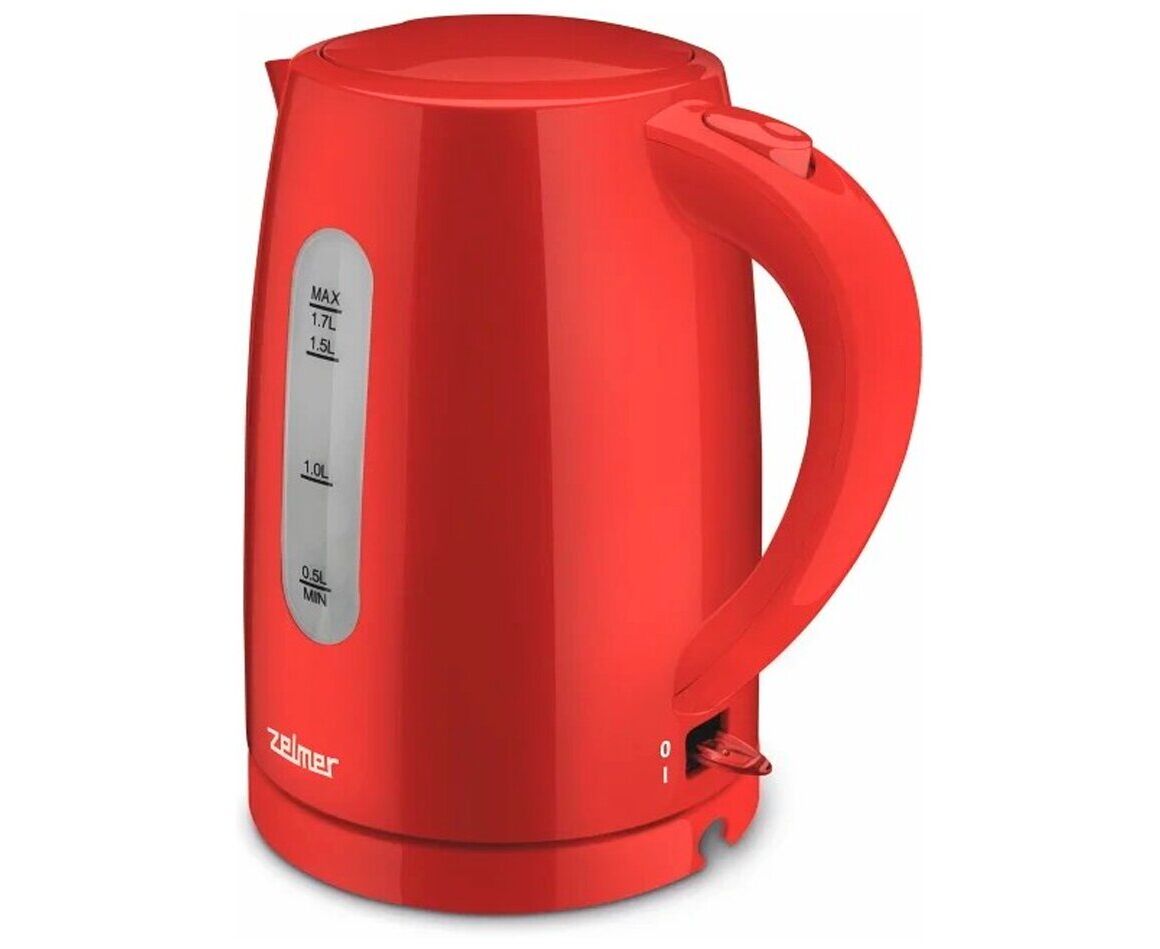 Чайник ZELMER ZCK7616 R красный, 1,7л, 2200 Вт, пластик