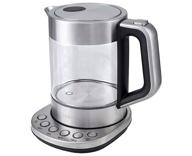 Чайник Kitfort КТ-616 серебристый/черный