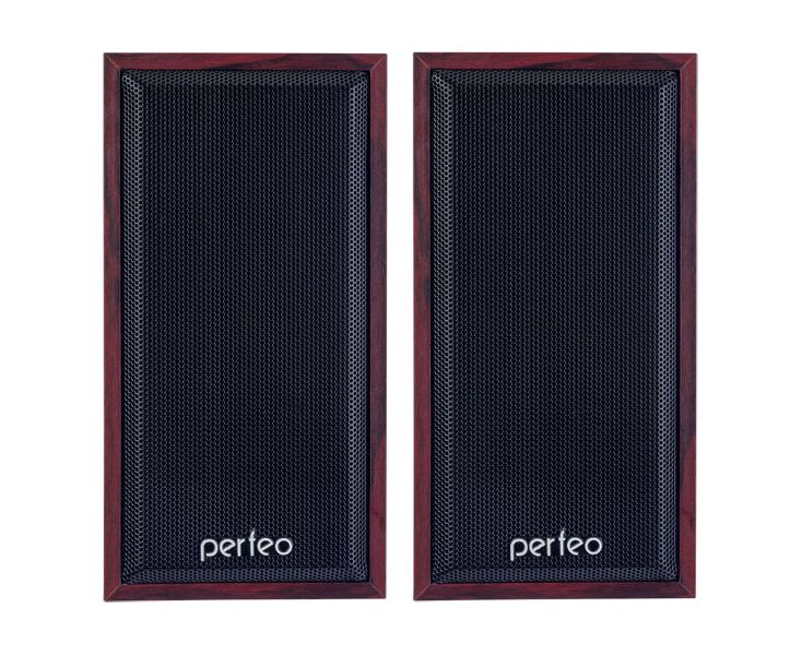 Акустическая система 2.0 Perfeo "Cabinet" мощность 2х 3 Вт (RMS), махагон, USB