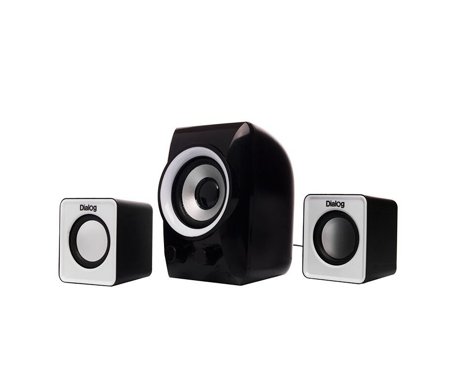 Компьютерная акустика Dialog Colibri AC-202 UP (black/white) (84206)