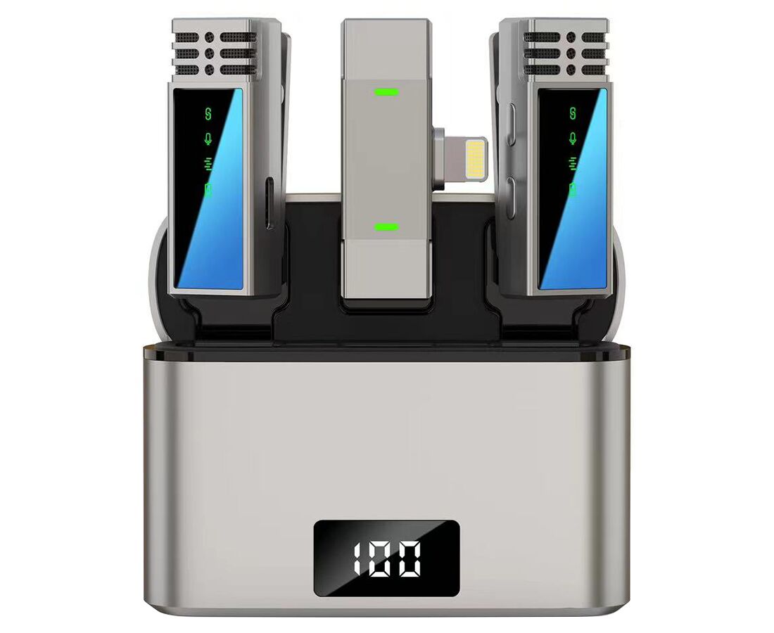 Микрофон беспроводной JMARY MW-15 Lightning, Bluetooth, черный