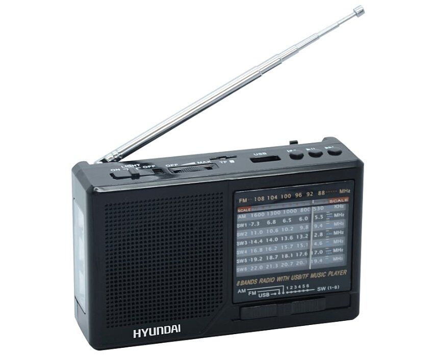 Радиоприемник Hyundai H-PSR140 черный