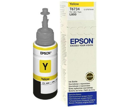 Чернила Epson L800/L1800/L810/L850 (О) C13 T67344 A, Yellow, 70ml