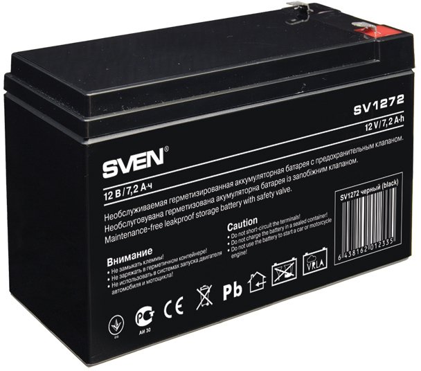 Аккумулятор Sven SV 1272 12 V 7.2 Ah