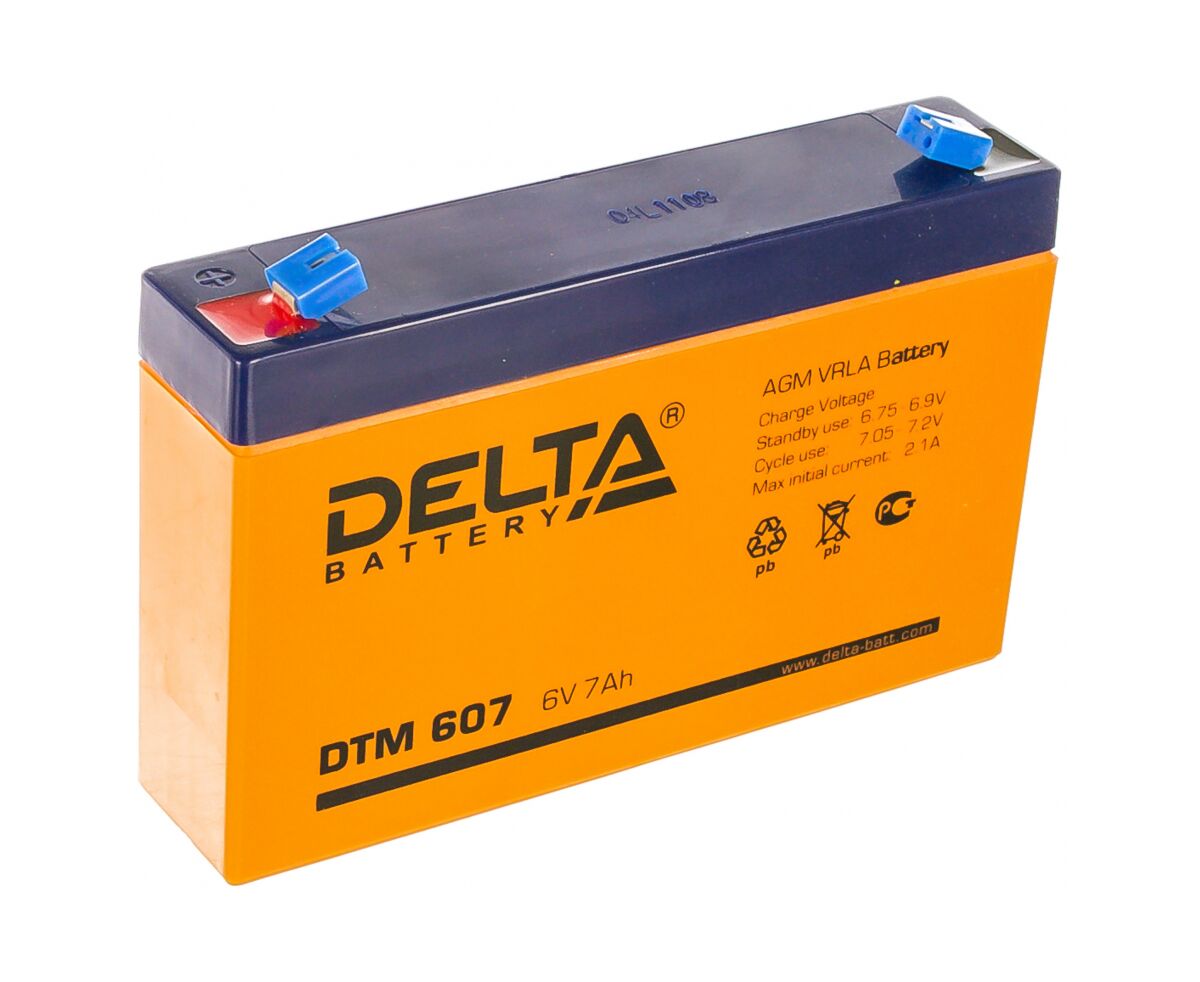 Батарея Delta DTM 607 (6 V, 7 Ah)