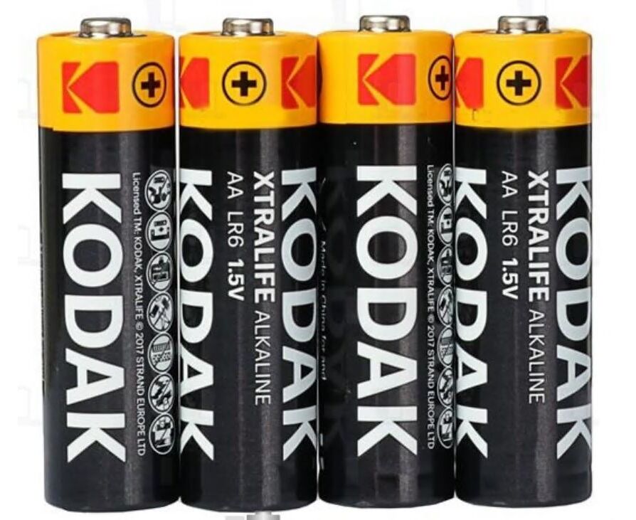 Батарейка Kodak XTRALIFE LR6 AA Shrink 4 Alkaline 1.5 V (4/60/600/21600)