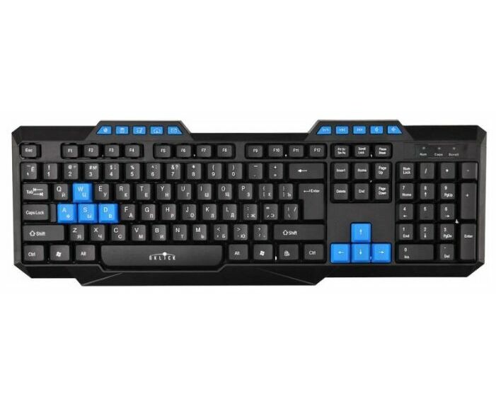 Клавиатура Oklick 750 G FROST WAR черный/черный USB Multimedia for gamer