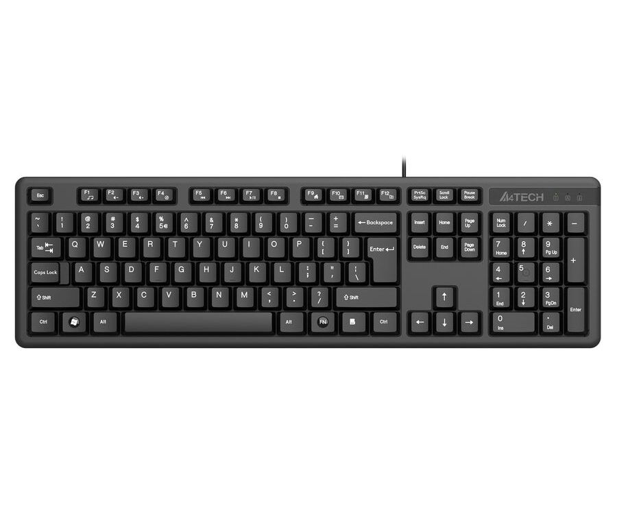 Клавиатура A4 Tech KK-3 (KK-3 USB Black) черный USB (1530244)