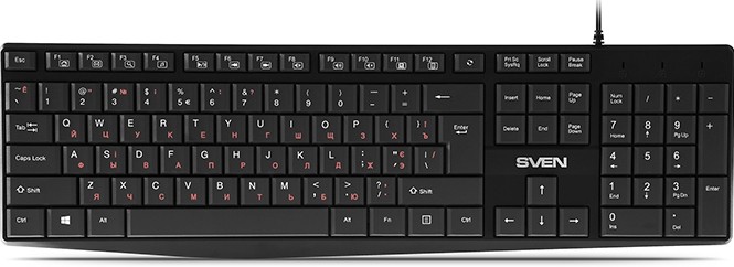 Клавиатура SVEN KB-S305 чёрная (105 кл.+12 Fn)