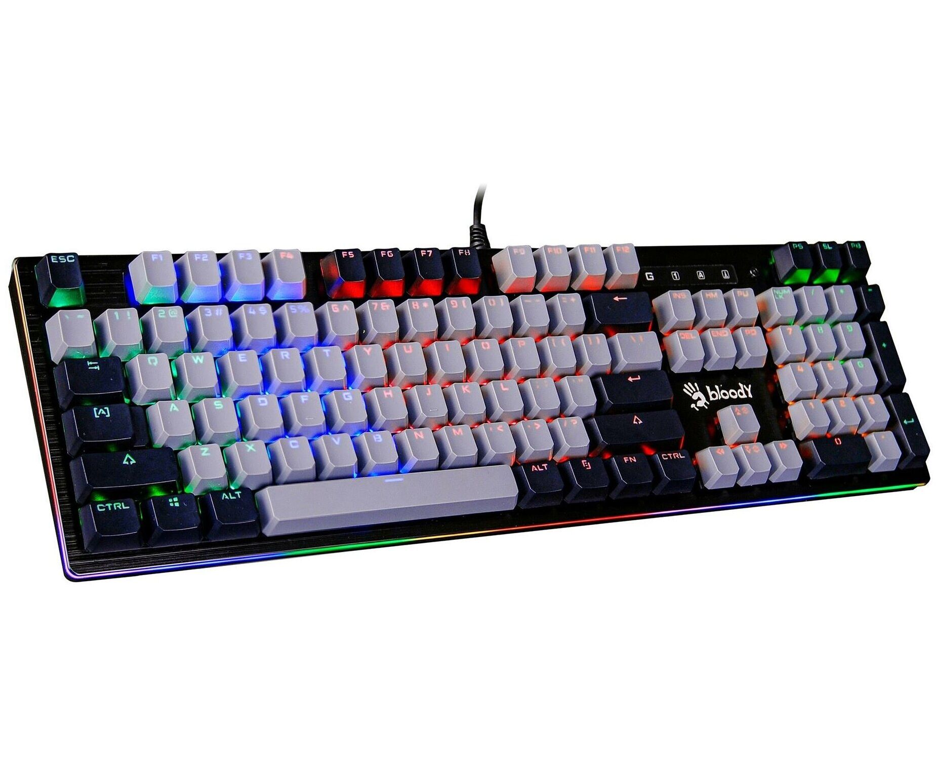 Клавиатура A4 TECH Bloody B828 N механическая черный/серый