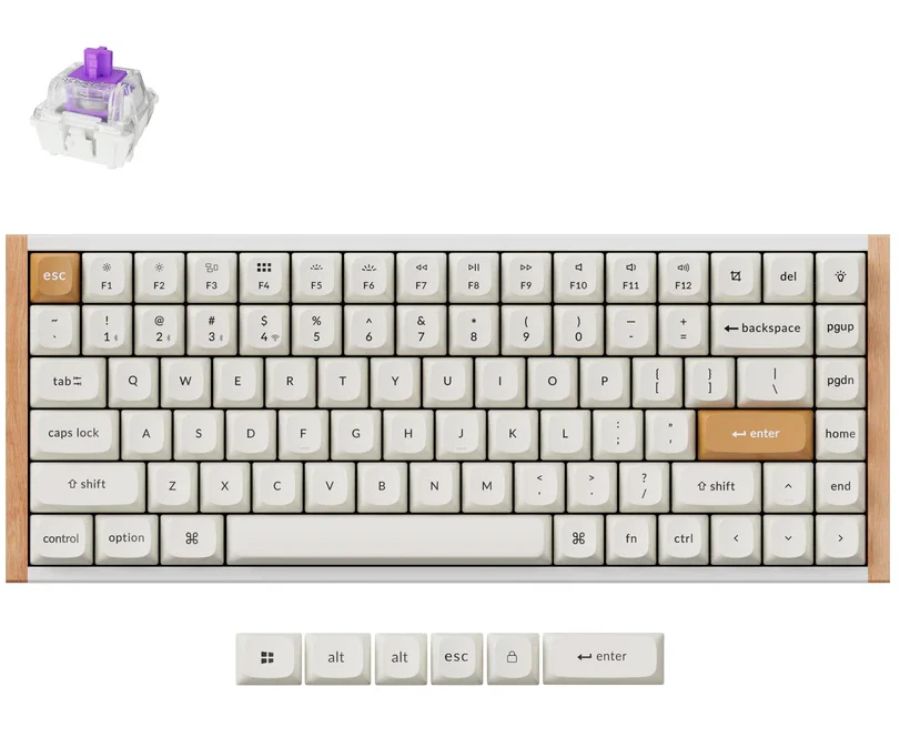 Клавиатура Keychron K2 HE Special Edition Nebula Magnetic (K2 H-Q1) White