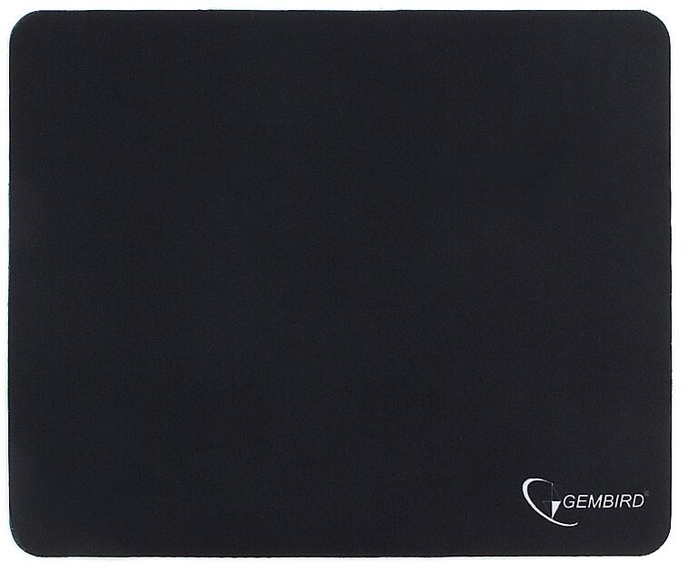 Коврик Gembird MP-BLACK, чёрный, размеры 220*180*1мм, полиэстер+резина