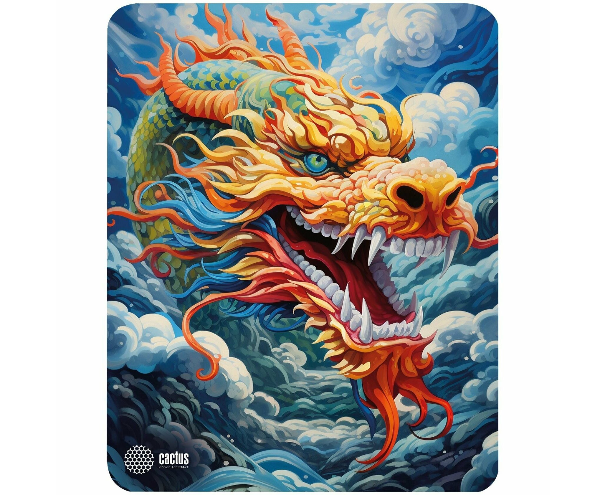 Коврик для мыши Cactus Colorful Dragon CS-MP-D07 M 300x250x3мм