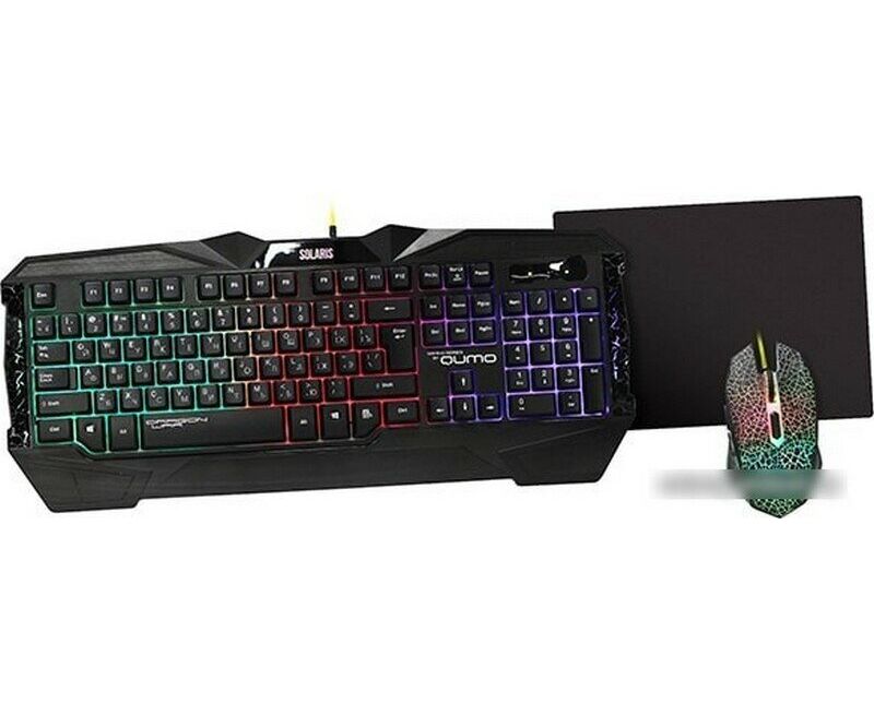 Игровой набор Qumo Solaris SW-GC3500 клавиатура проводная K03 мышь проводная M10 оптическая