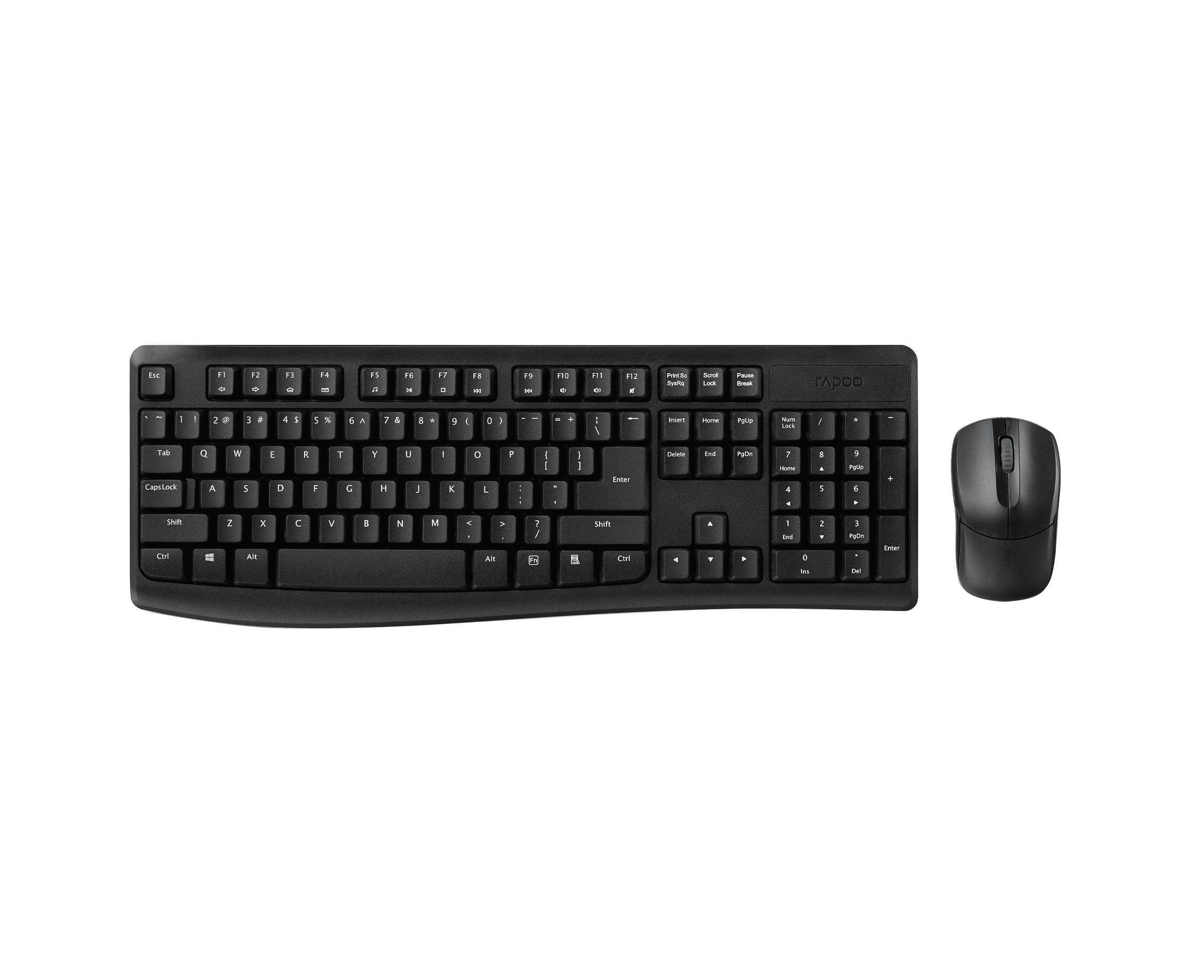 Комплект клавиатура и мышь RAPOO X1800 Pro Wireless Optical Mouse & Keyboard Black