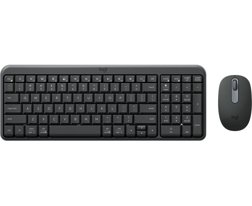 Комплект клавиатура и мышь Logitech MK250 Wireless Compact Bluetooth Combo Graphite 920-013853