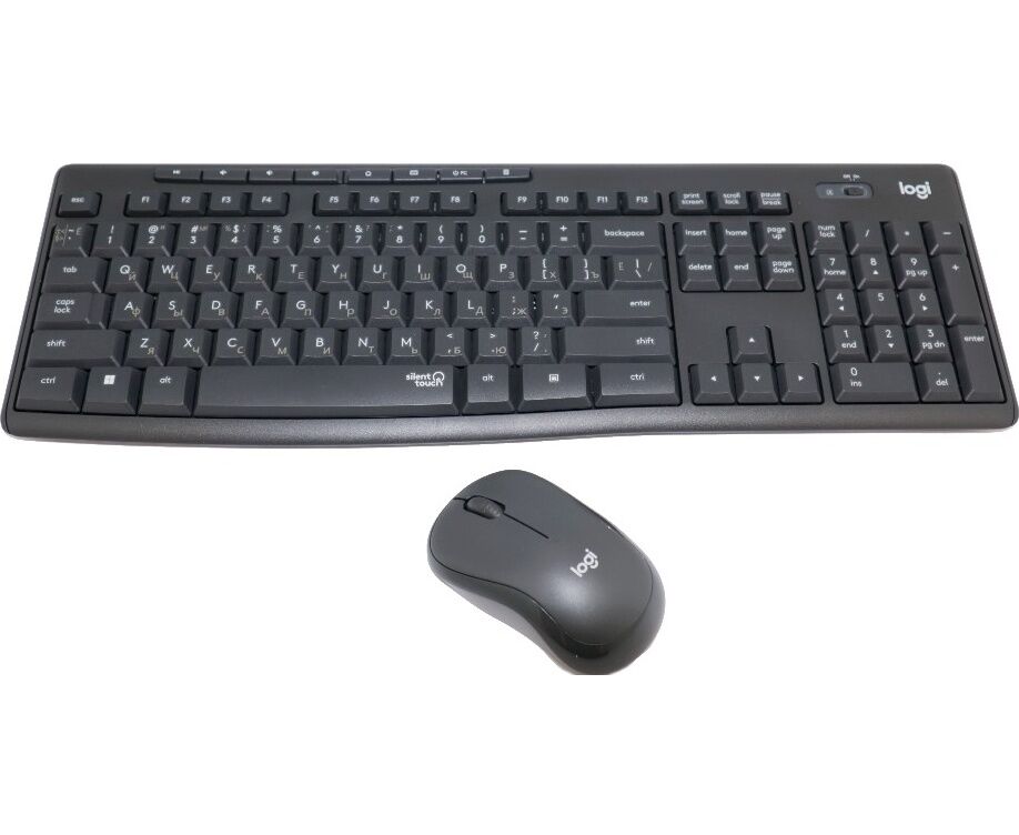 Клавиатура + мышь Logitech MK295 клав черный мышь черный USB беспроводная Multimedia (920-009813)