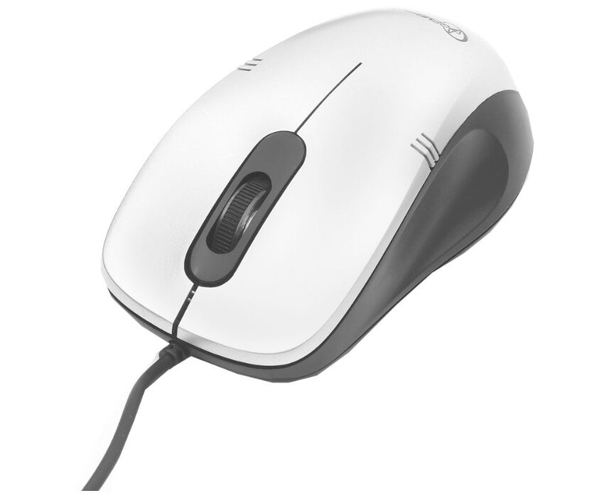 Мышь Gembird MOP-100-S Silver, USB, 1000 dpi, кабель: 1,4 м