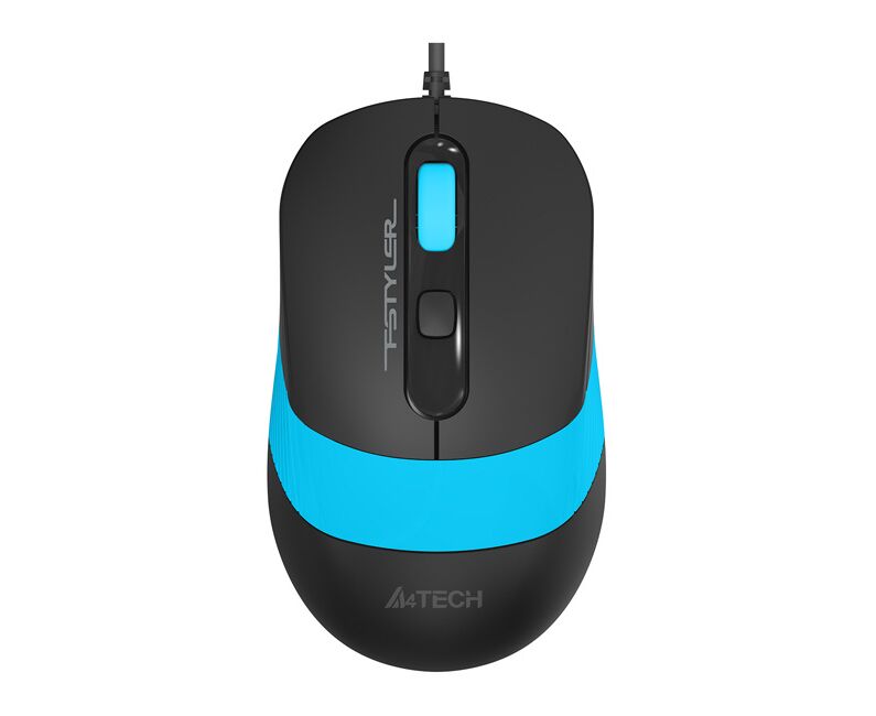 Мышь A4 Tech Fstyler FM10 черный/синий оптич. 1600dpi USB 4but (FM10 BLUE)