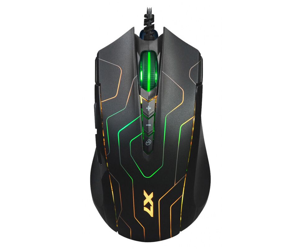 Мышь A4 Tech X89 Maze черный оптическая (2400dpi) USB (8but)