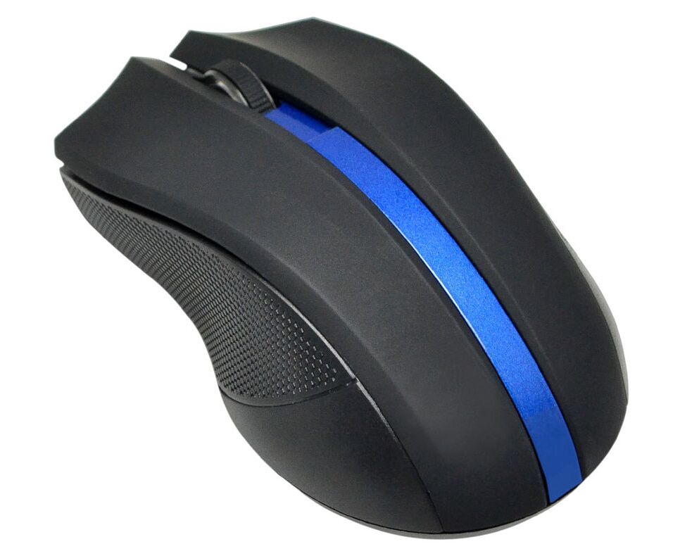 Мышь Oklick 615 MW черный/синий USB