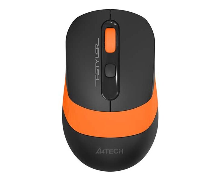 Мышь A4 Tech Fstyler FG10 черный/оранжевый оптич. 2000dpi беспров. USB 4but (FG10 ORANGE)