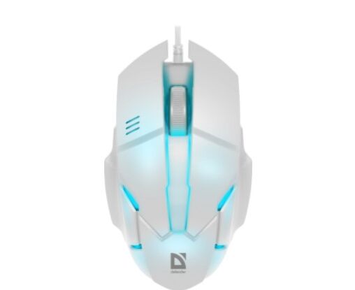 Мышь DEFENDER Host MB-982 52983, белый, 7 цветов, 1000 dpi, USB