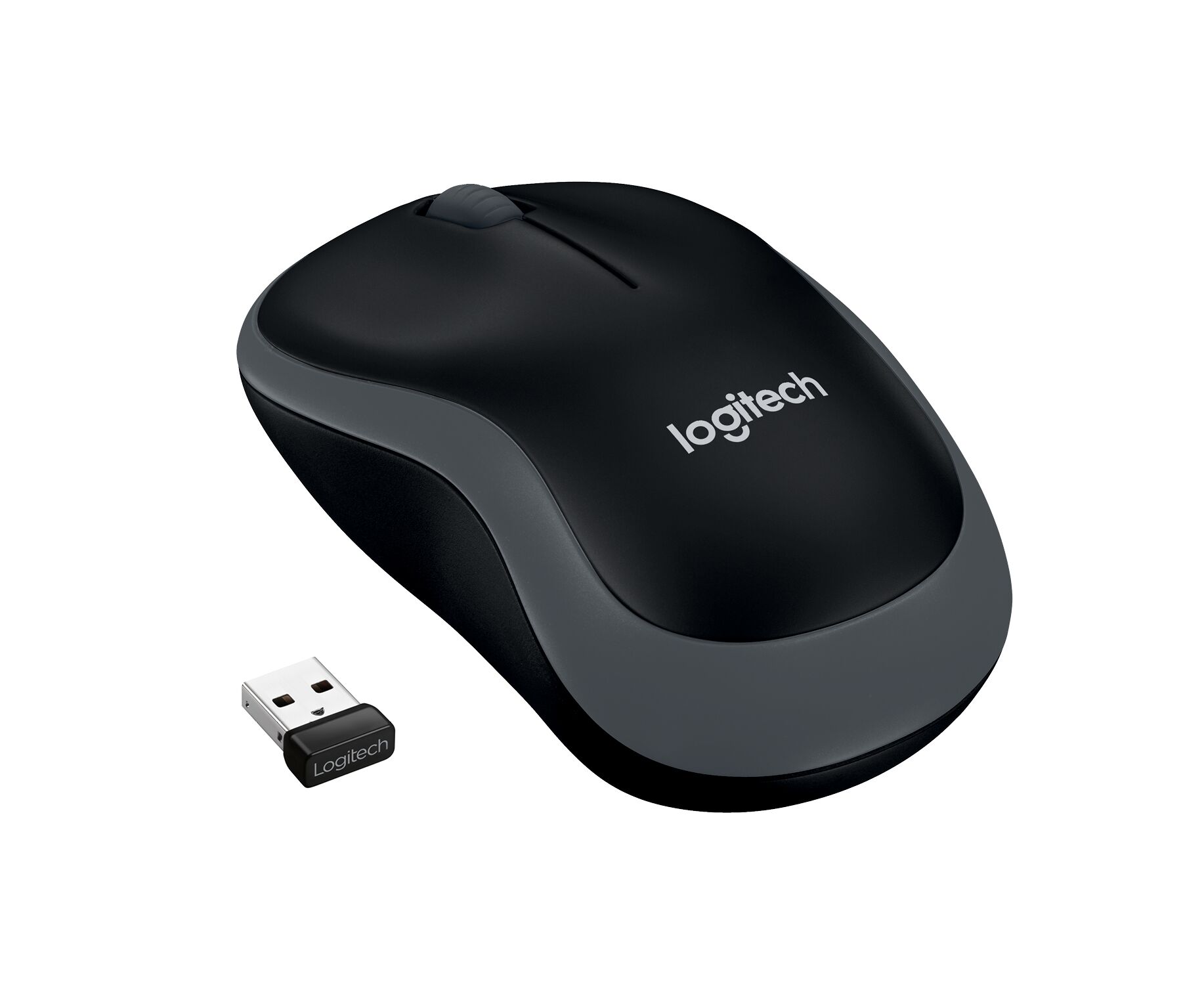 Мышь LOGITECH M185 (910-002252) черный/серый