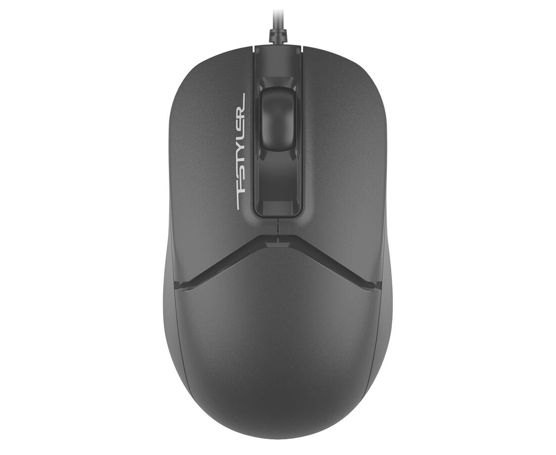 Мышь A4 Tech Fstyler FM12 S черный оптич. 1200dpi silent USB 3but (FM12 S BLACK)