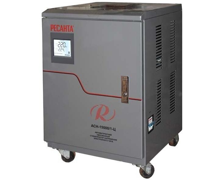 Стабилизатор напряжения Ресанта АСН-15000/1-Ц серый