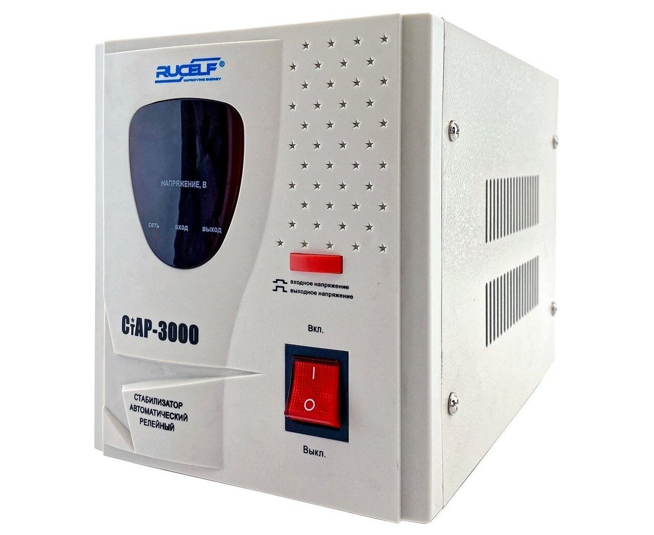 Стабилизатор напряжения Rucelf Ст АР-3000 белый