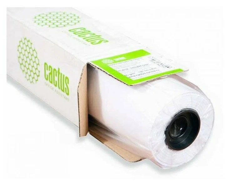 Бумага Cactus CS-PM90-106745 матовое универсальная 42"(A0+) белый (1рул)