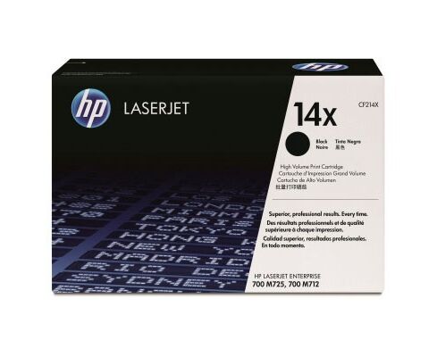 Картридж лазерный HP 14 X CF214 X черный (17500стр.) для HP 700/M712