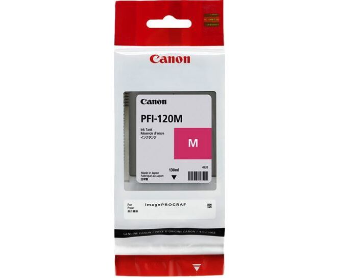 Картридж струйный Canon PFI-120 M 2887 C001 пурпурный (130мл) для Canon image PROGRAF TM-200/205