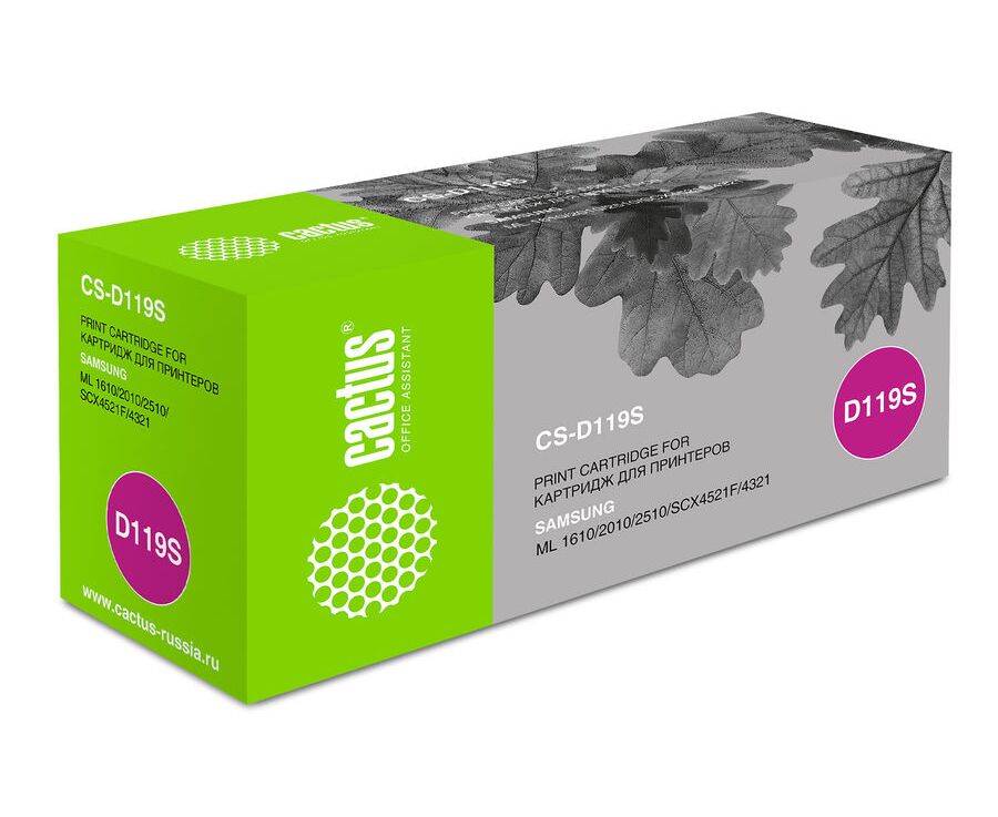 Тонер Картридж Cactus CS-D119 S черный Samsung ML-1610/1615/1620/1625 ML-2010/2015/2020/2510/2570/257