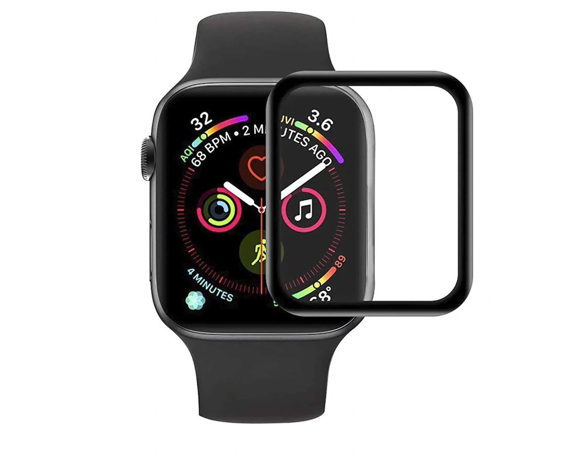 Защитная пленка TPU - Polymer nano для "Apple Watch 38 mm" матовое (black)(117516)
