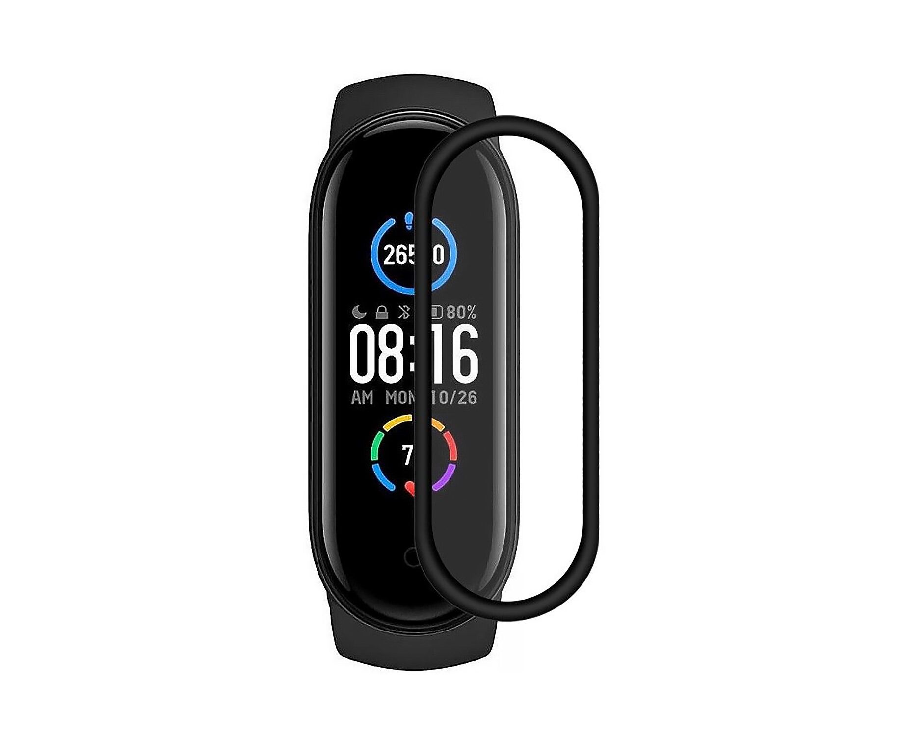 Защитная пленка TPU - Polymer nano для "Xiaomi Mi Band 6" матовая (black)(132776)