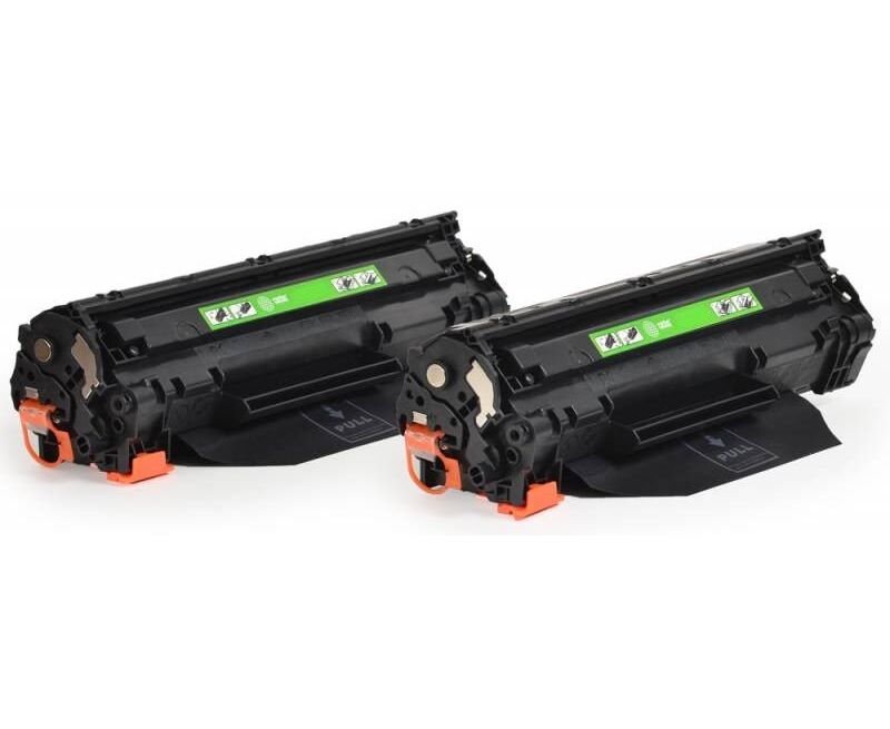 Тонер-картридж Cactus CS-CE285 AD черный, комплект 2х 1600 стр., для HP LJ P1102/P1102 W/M1130/M1132