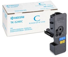 Тонер-картридж Kyocera 1 T02 R7 CNL0 TK-5240 C 3 000 стр. Cyan для P5026cdn/cdw, M5526cdn/cdw
