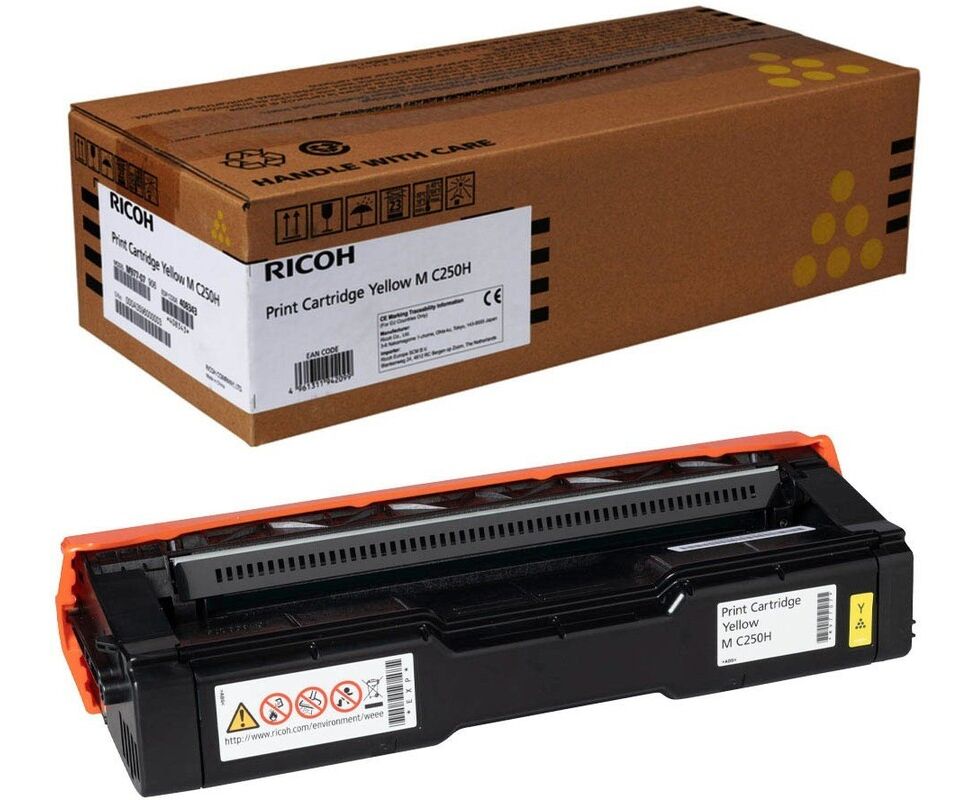 Тонер-картридж RICOH M C250 H (408343) желтый для Ricoh P C301 W/M C250 FW