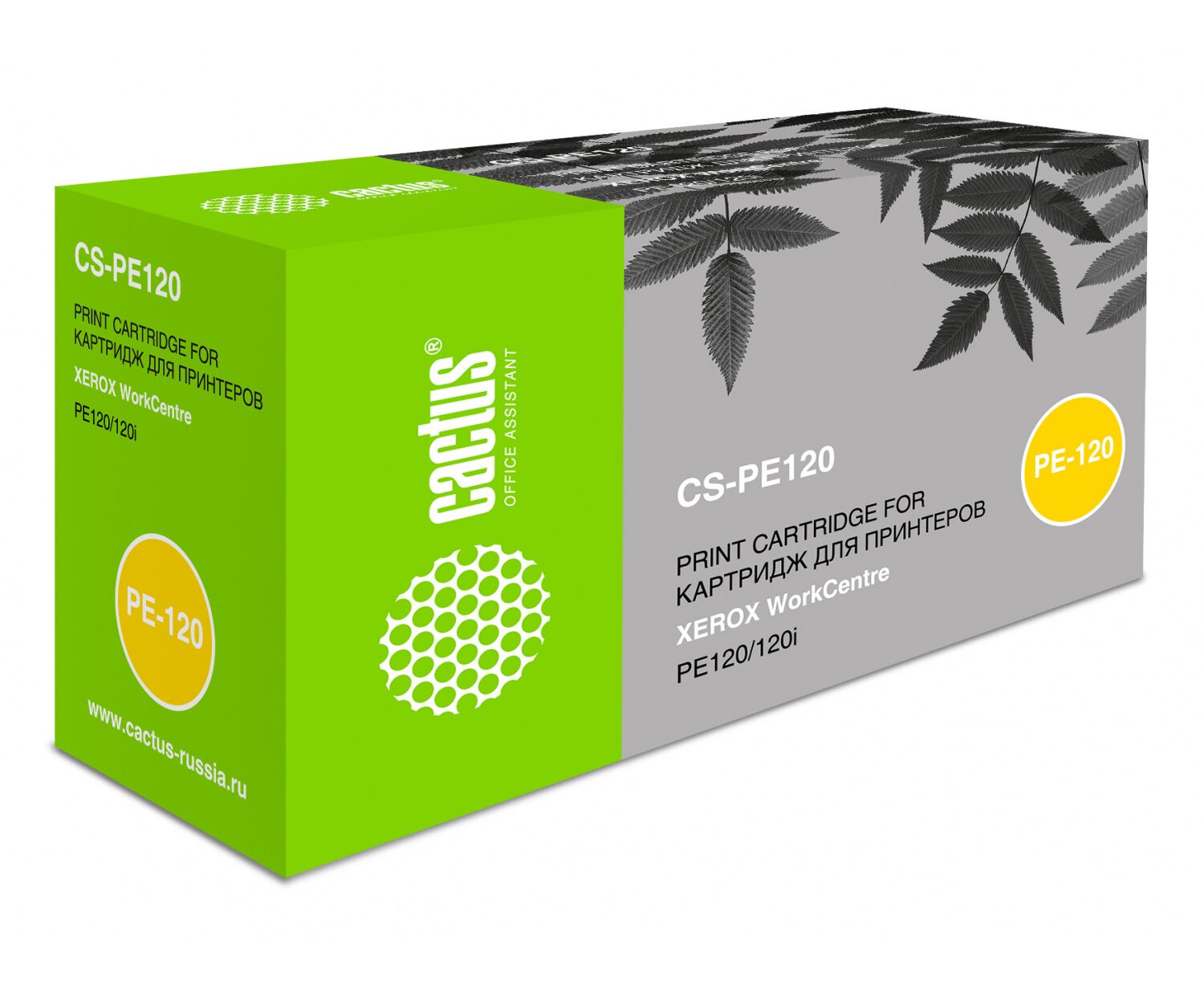 Тонер Картридж Cactus CS-PE120 (013 R00606) черный для Xerox Work Centre PE120 120i (5000стр.)