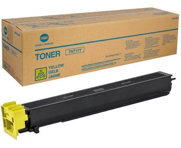 Тонер Konica-Minolta bizhub (A3 VU250) C654/754/Pro C754 желтый TN-711 Y