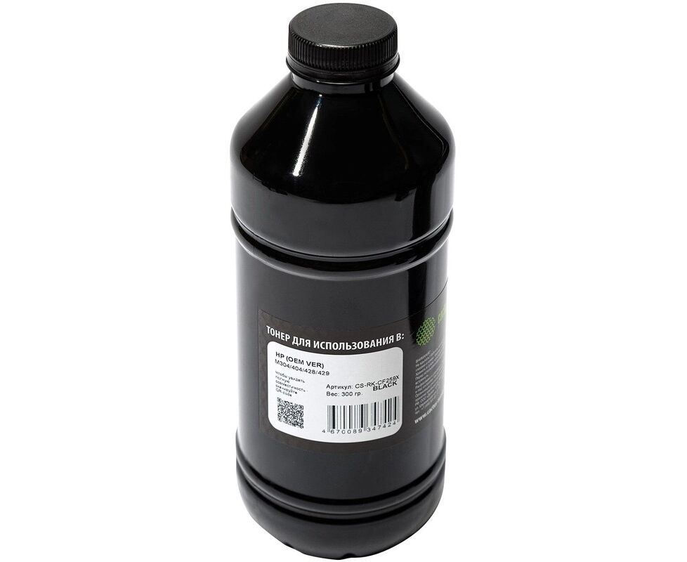 Тонер Cactus CS-RK-CF259 X черный флакон 300гр (в компл. чип) для принтера HP (OEM VER) M304/404/428/429