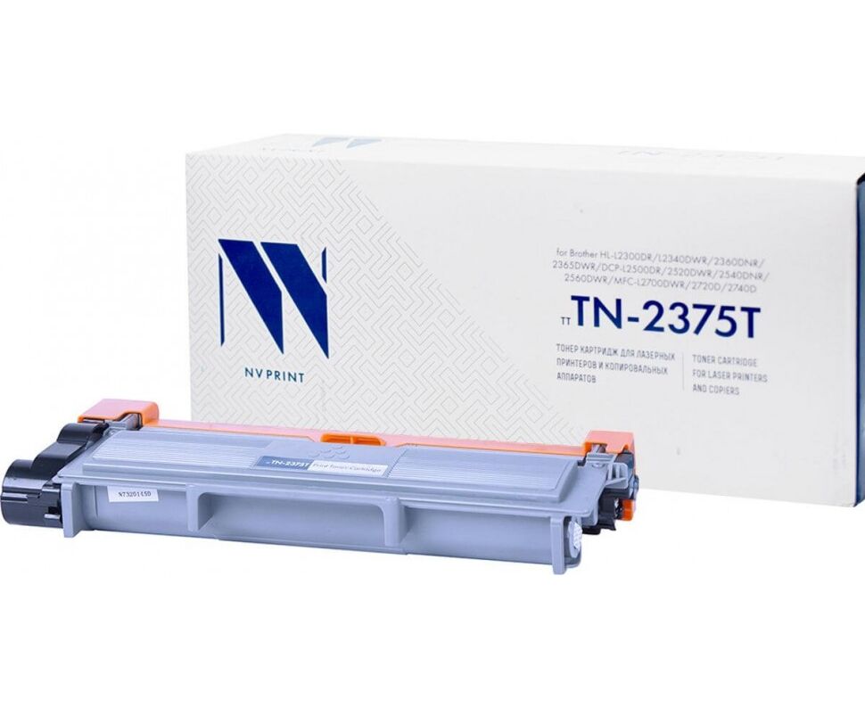 Тонер-картридж NV Print NV-TN2375 T-SET2 набор для Brother HL-L2300 DR/ HL-L2365 DWR/ DCP-L2500 DR/ MFC-L2700 DWR/ (2600k) (2 шт)