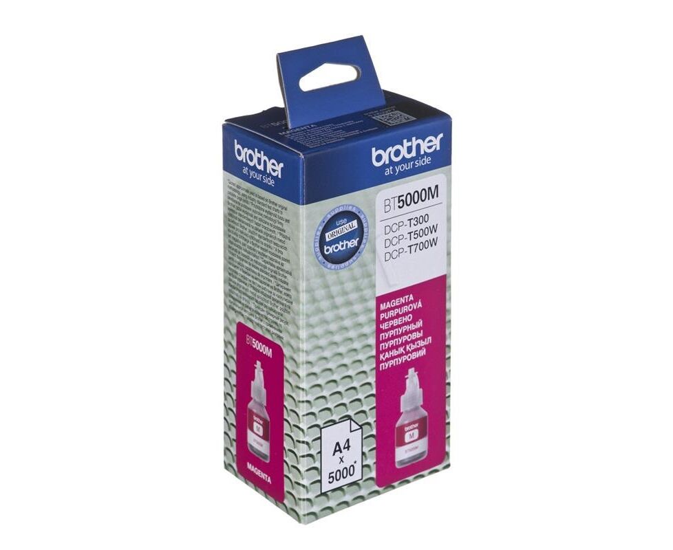 Картридж струйный Brother BT5000 M пурпурный для Brother DCP-T300/T500 W/T700 W(5000стр.)
