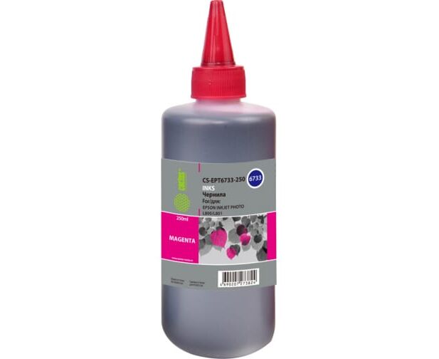 Чернила Cactus CS-EPT6733-250 T6733 пурпурный 250мл для Epson L800/L810/L850/L1800