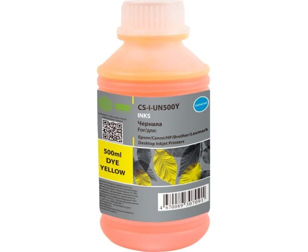 Чернила Cactus CS-I-Un500 Y желтый 500мл для HP/Lexmark/Canon/Epson/Brother