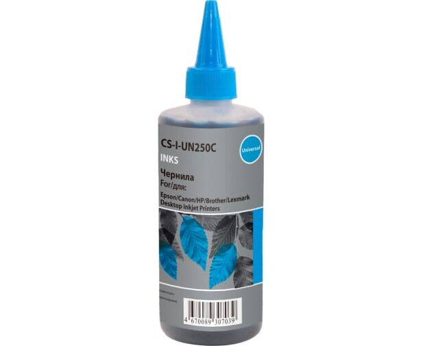 Чернила Cactus CS-I-Un250 C голубой 250мл для HP/Lexmark/Canon/Epson/Brother