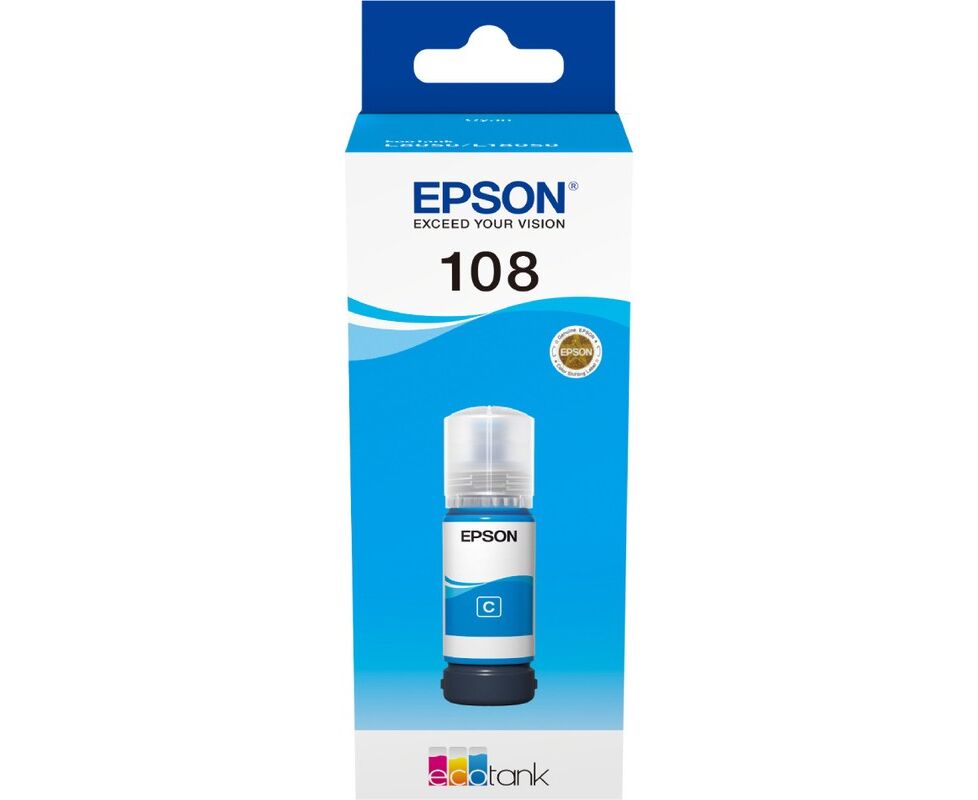 Чернила Epson 108 C13 T09 C24 A голубой 70мл для Epson L8050/L18050