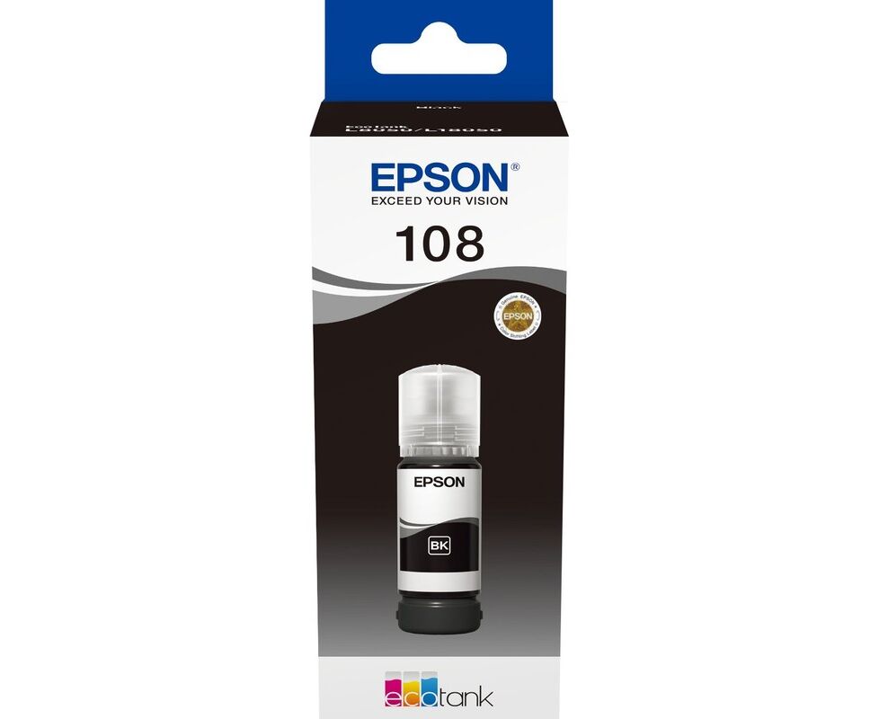 Чернила Epson 108 C13 T09 C14 A черный 70мл для Epson L8050/L18050